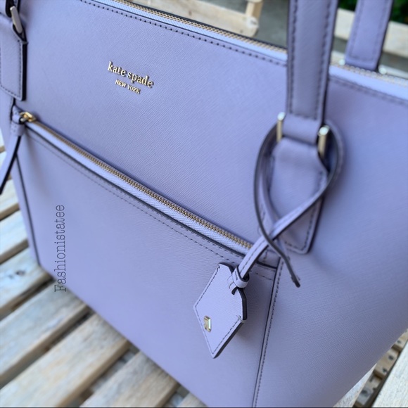 Kate spade Cameron large pocket icy lavender tote - Picture 4 of 8